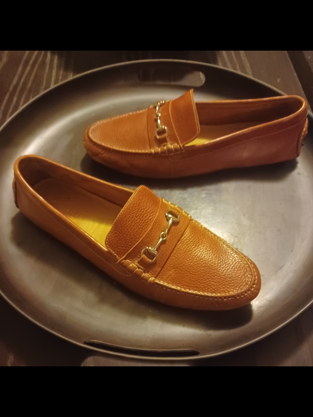 cole haan Men’s Tan Leather Bit Loafers - Picture 4 of 9